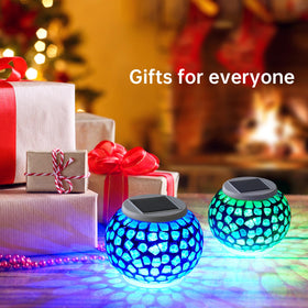 WSgift garden decor mosaic light brightens patios and balconies