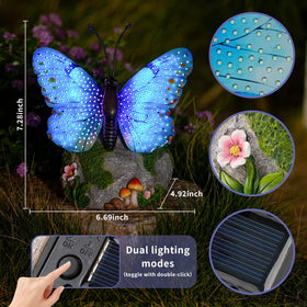 WSgift weatherproof resin butterfly garden remains durable in all seasons