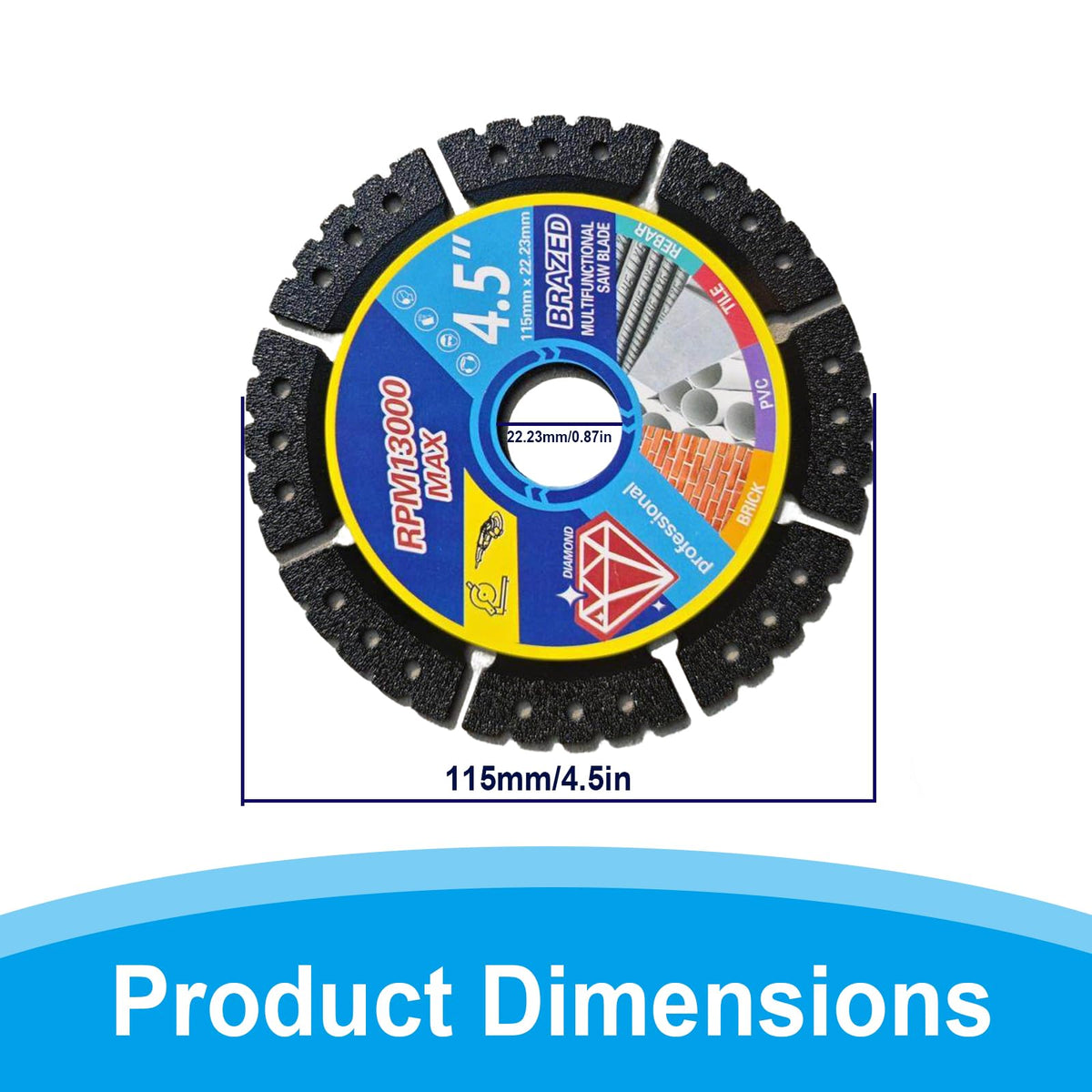 Wshxjzyay diamond blade edge closeup highlighting precise cutting capability.
