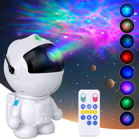 WSKVEZZA Astronaut Galaxy Projector with nebula effects for immersive bedtime ambiance