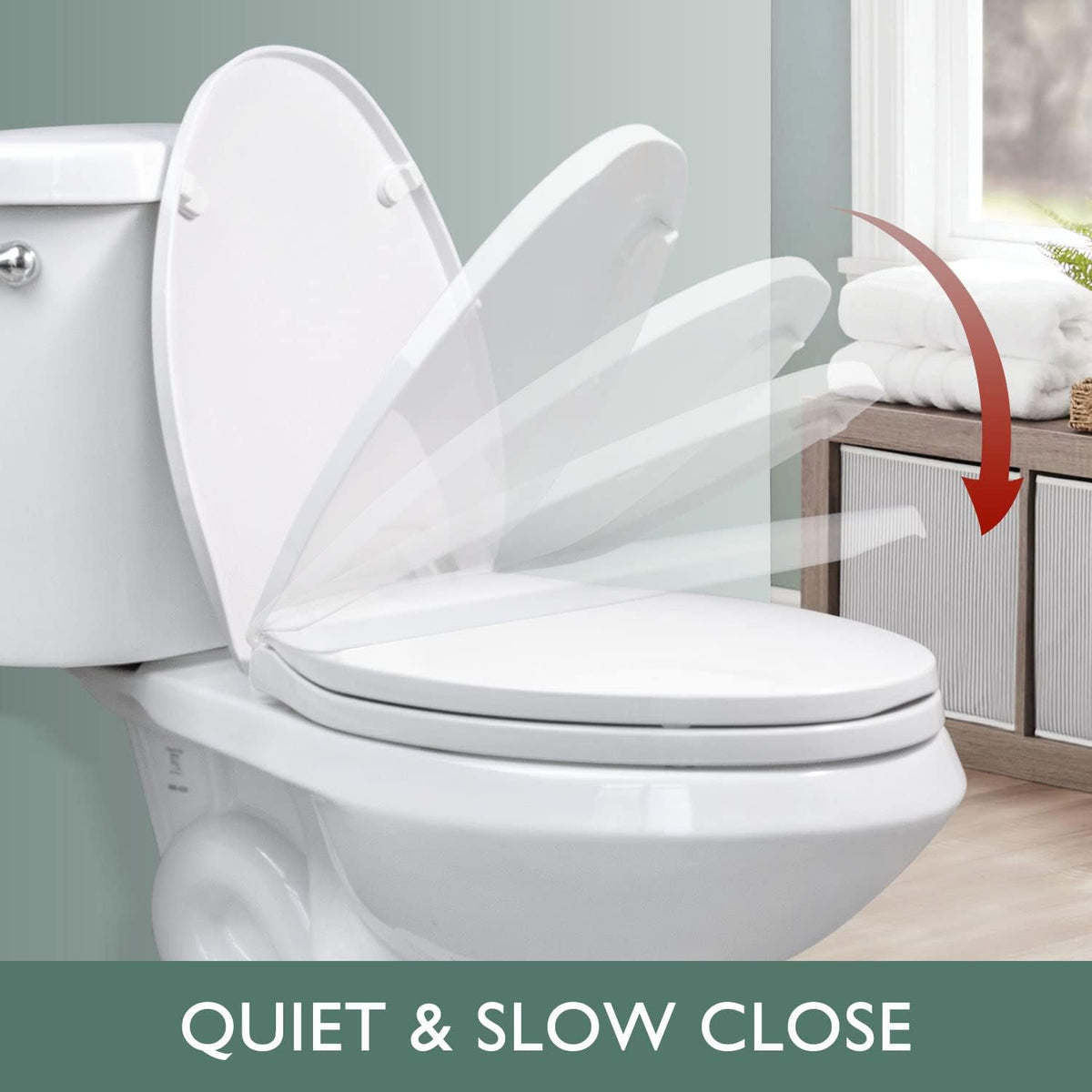 WSSROGY high-impact plastic with a glossy, easy-clean finish.