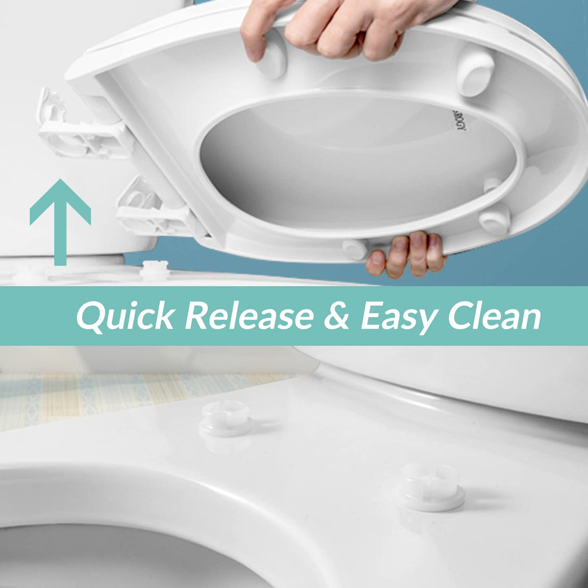 WSSROGY round seat designed for easy removal and deep cleaning