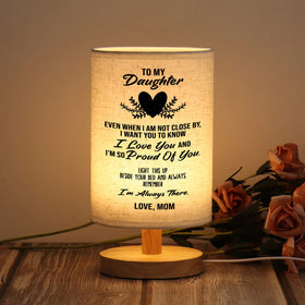WSYEAR birthday daughter lamp with handwritten shade message for daily encouragement.