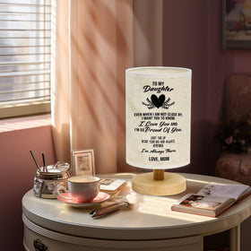 WSYEAR compact desk or shelf lamp adds warm illumination.