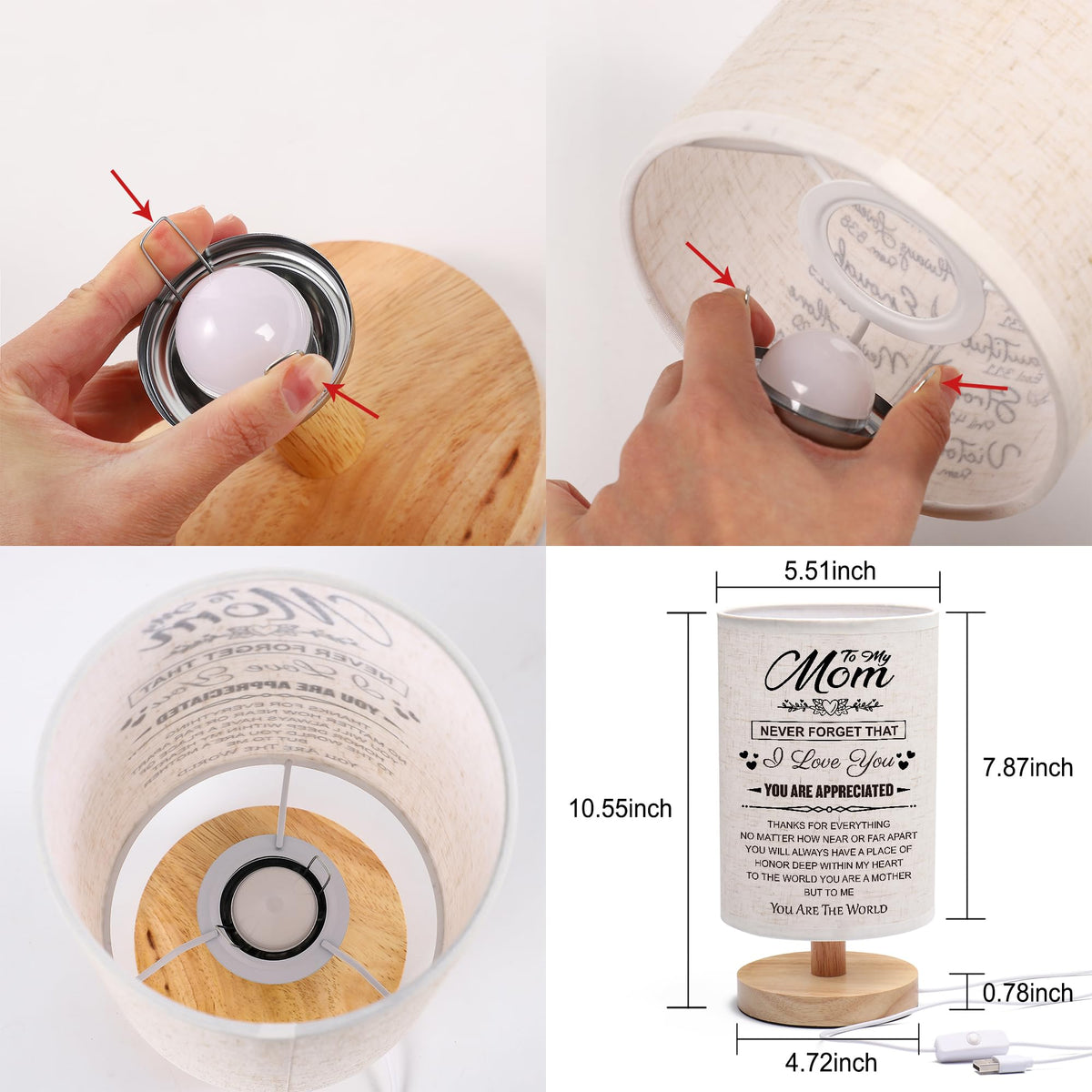 WSYEAR durable wooden base supports everyday use with stability