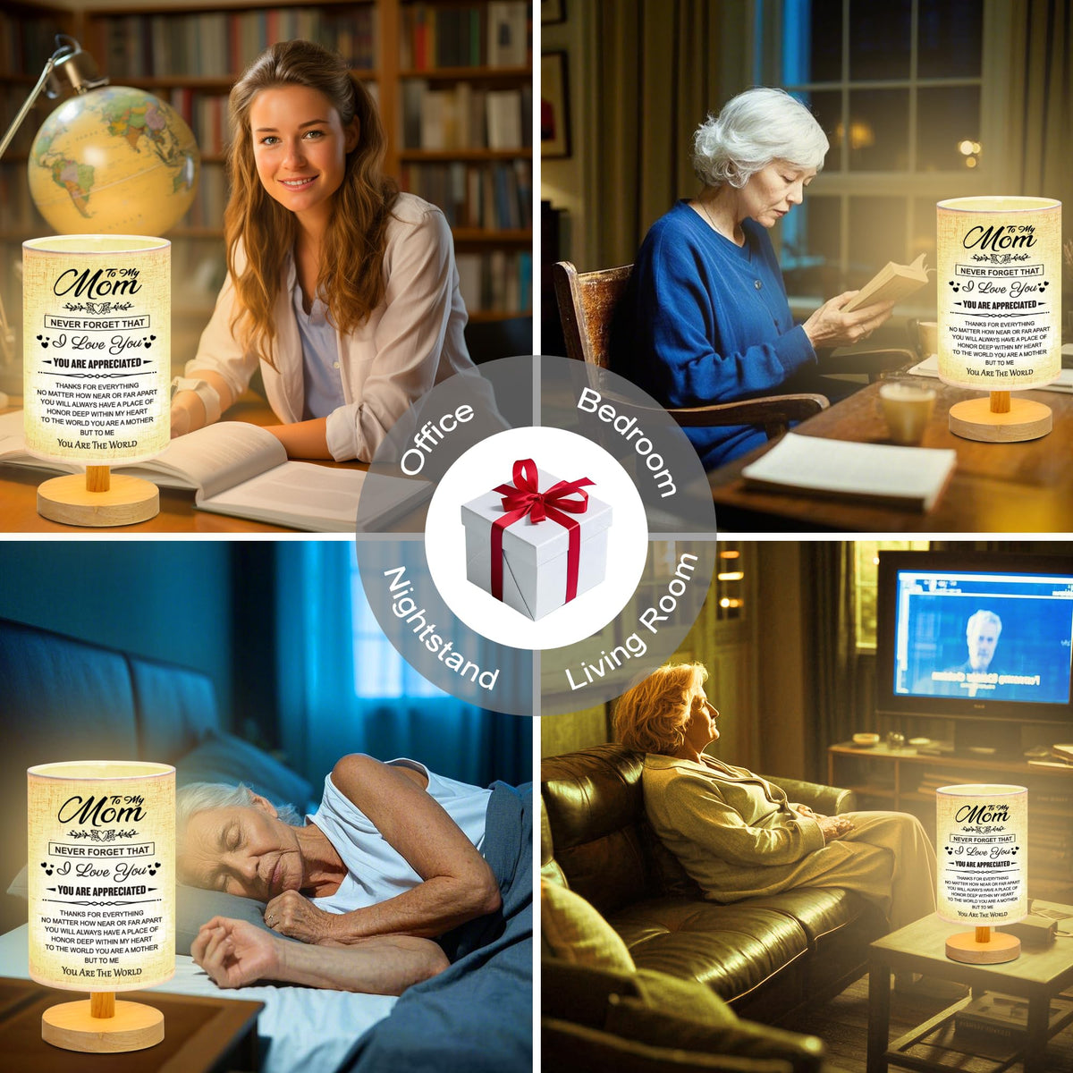WSYEAR flaxen shade glow enhances bedside reading and relaxation