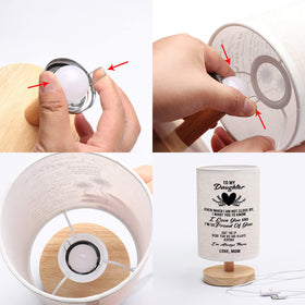 WSYEAR handwritten shade detail on lamp adds personal touch.
