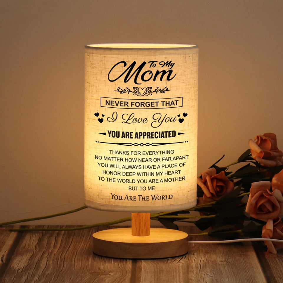WSYEAR table lamp for mom gift with warm glow on bedside table