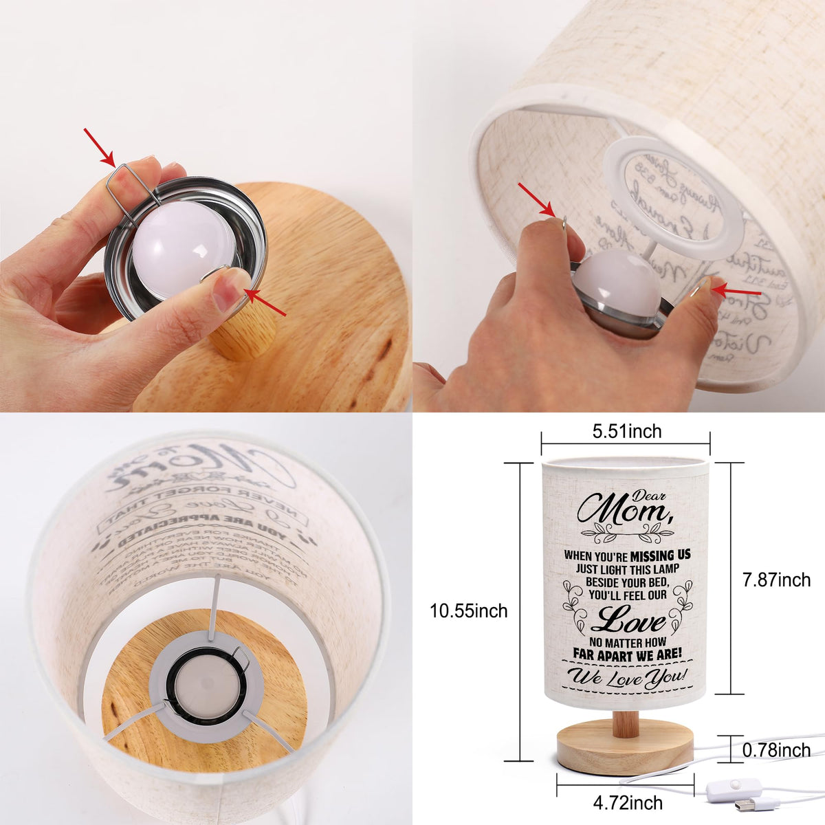 WSYEAR night light adds warmth without overpowering the room.