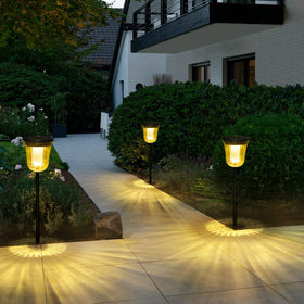 WTGEGF outdoor solar lights 6-pack illuminating pathways clearly