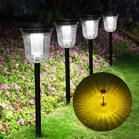 WTGEGF solar pathway light with durable ABS+PC construction for all-weather use.