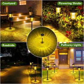 WTGEGF built-in hanging hooks to lantern-style garden accents.