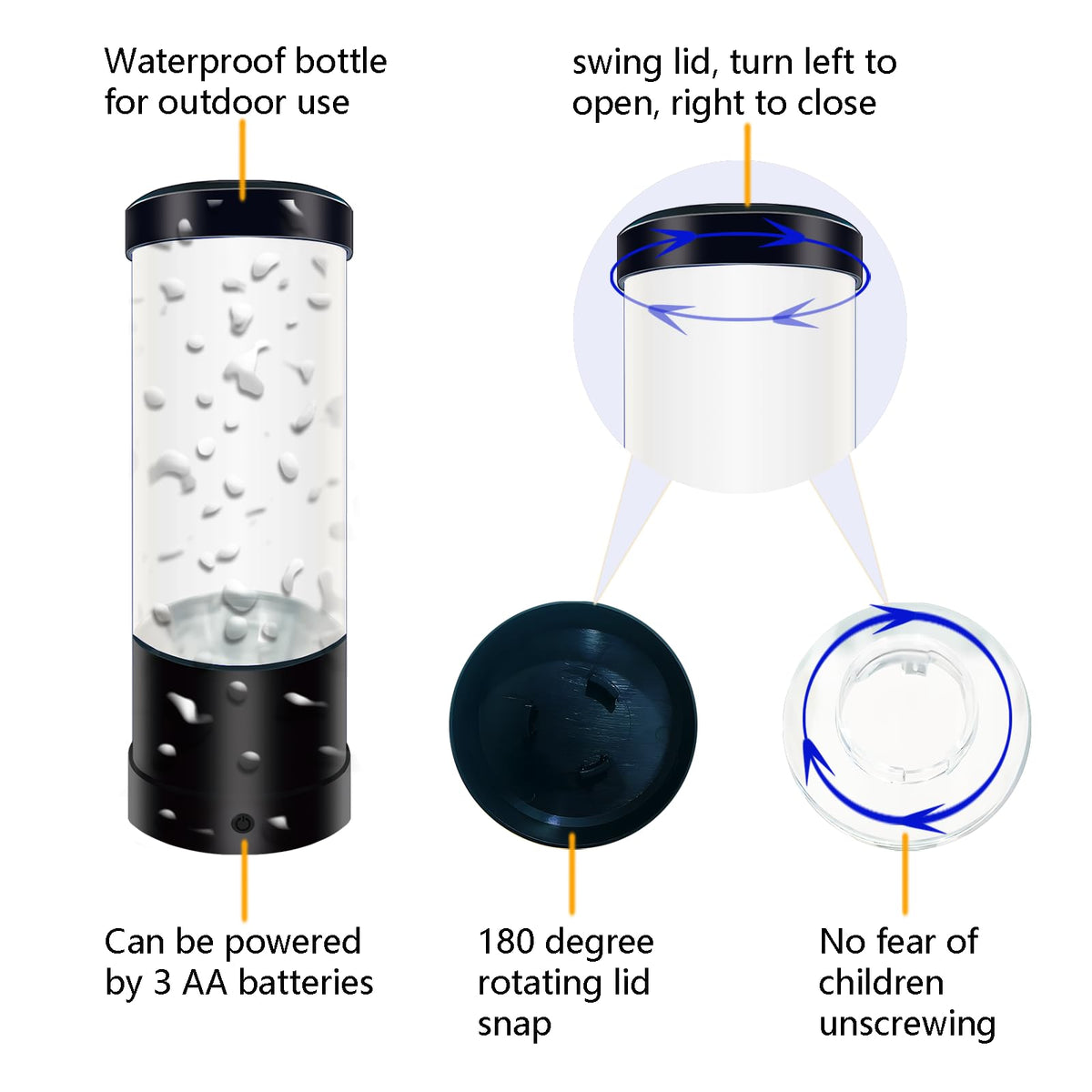 WTROESE Jellyfish Lamp color-change settings to match mood and decor.