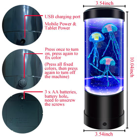 WTROESE Jellyfish Lamp serves as a gentle night light.