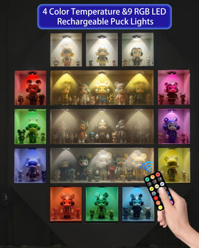 WTXPZM puck light remote range enables multi-unit control.