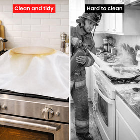 WUERLI 40x40 kitchen safety blanket used to cover a pan fire.