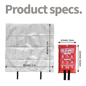 WUERLI fire blanket wrapped around a person to illustrate safe shelter use.