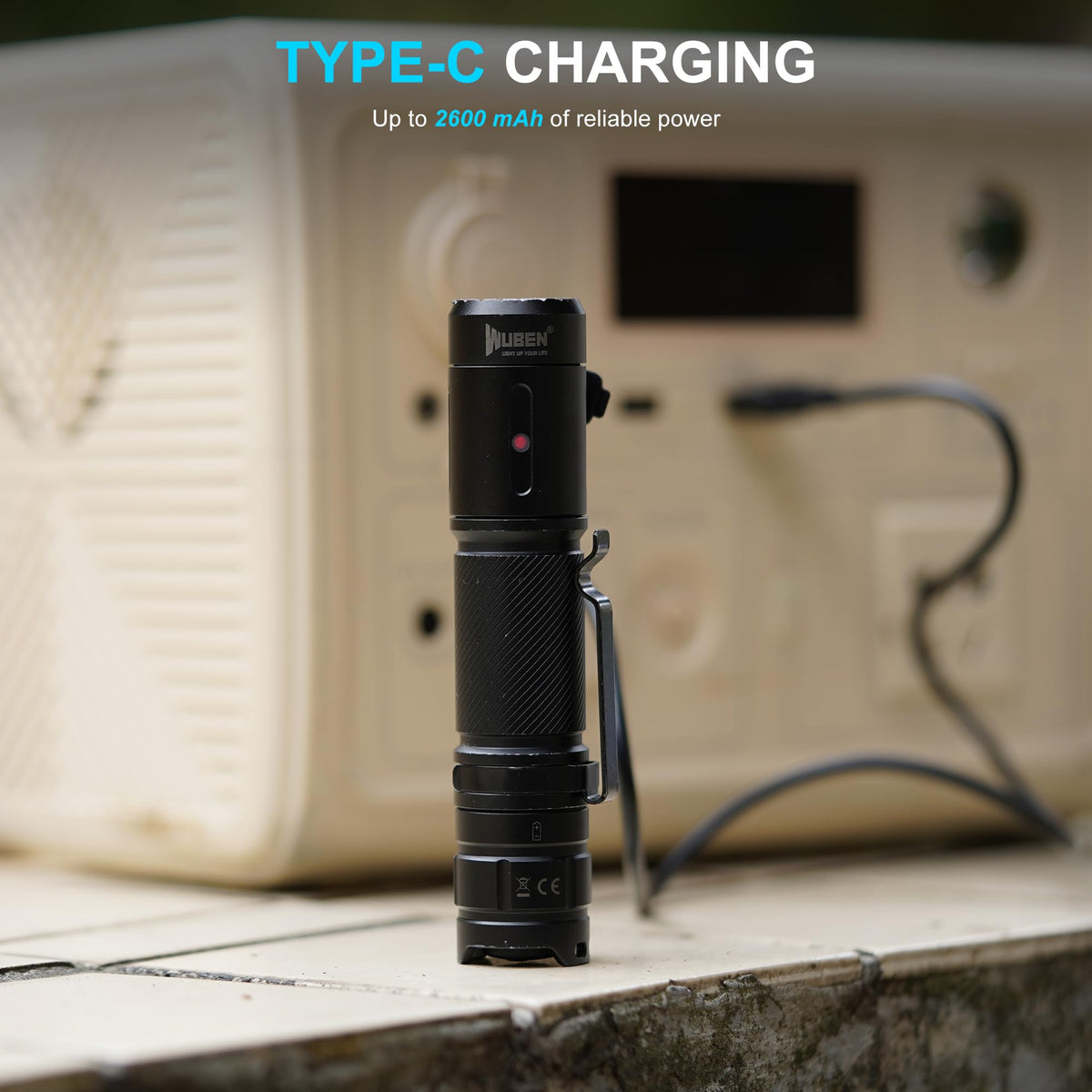 WUBEN C3 durable aluminum body built for rugged use