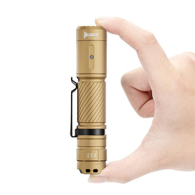 WUBEN C3 flashlight front-angle view showing compact design for everyday carry.