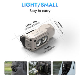 WUBEN E7 IP68 rugged aluminum body stands up to harsh conditions
