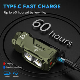 WUBEN E7 rechargeable battery included for instant use