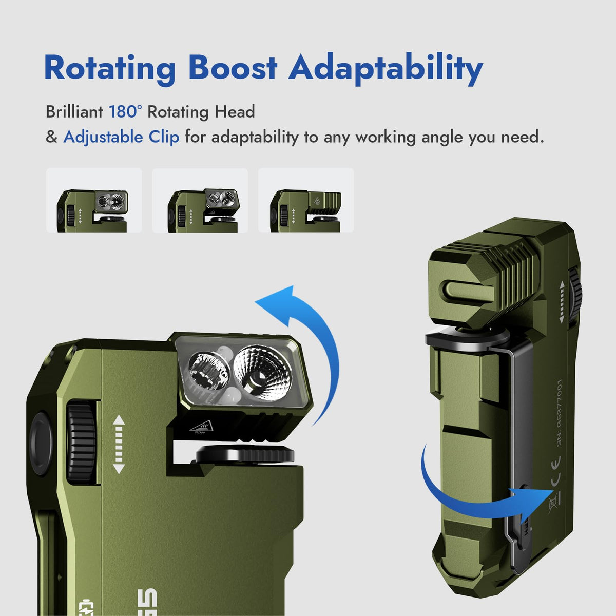 WUBEN G5 IP65 waterproof rating withstands outdoor conditions.