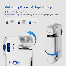 WUBEN G5 magnetic clip providing hands-free use during repairs.