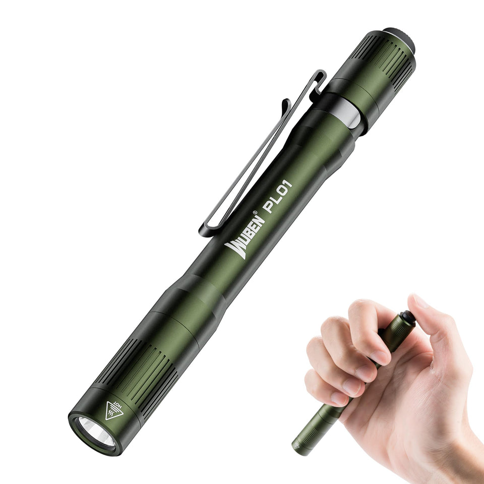 WUBEN PL01 pen light emits 650 lumens for bright, precise short-range searches.