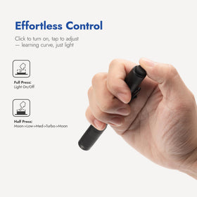 WUBEN PL01 IP68 waterproof for wet environments.