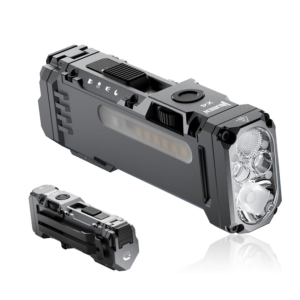 WUBEN X4 main beam up to 1500 lumens for outdoor visibility