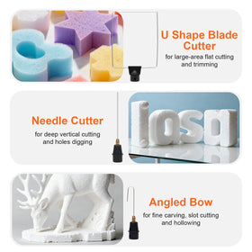 WUHFFA 3-in-1 angled cutter enabling smooth curves on foam projects