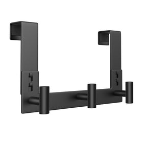 WUIVIUT over-door hooks showing easy setup without drilling for quick organization