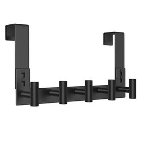 WUIVIUT over-the-door hooks mounted on a door for quick organization without tools