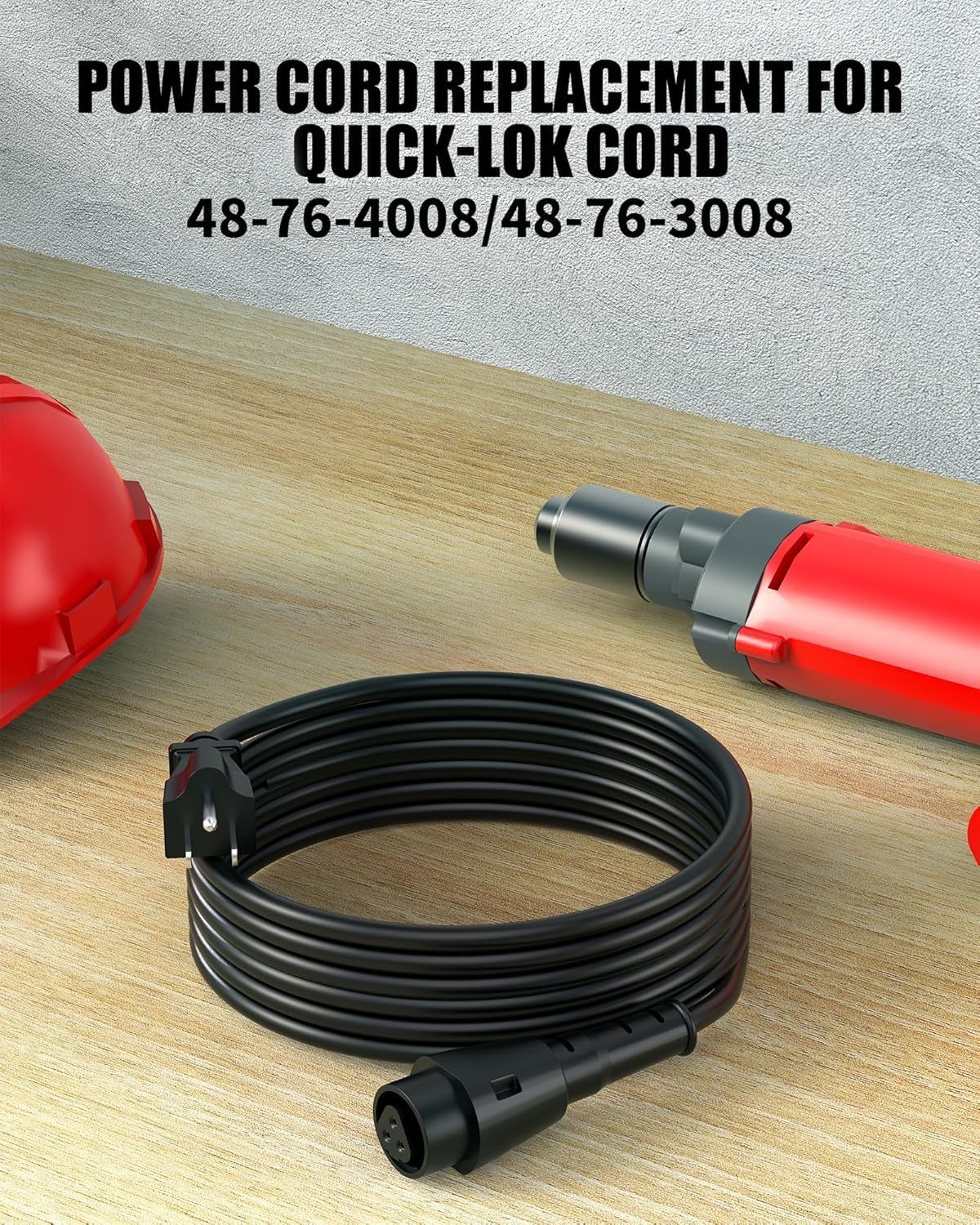 WUKUR Quik-Lok cord fully extended to 16.5 ft length