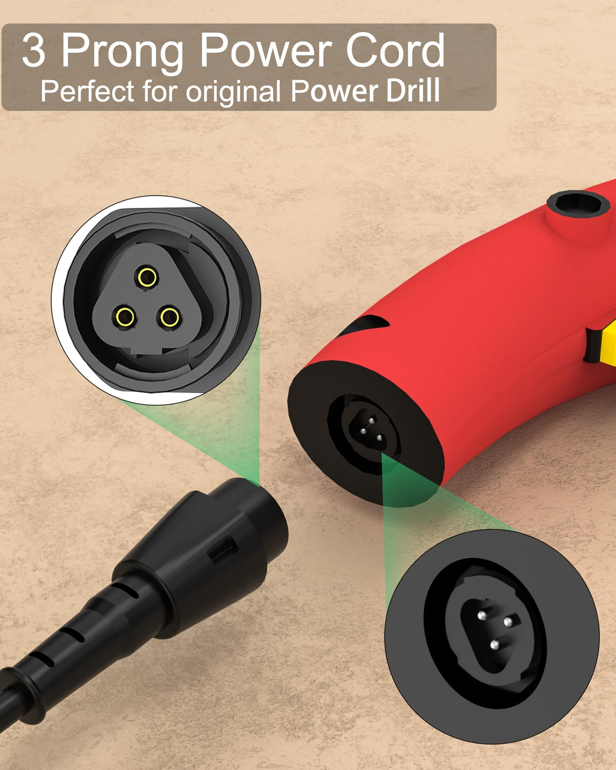 WUKUR Quik-Lok cord plug end ready for outlet connection