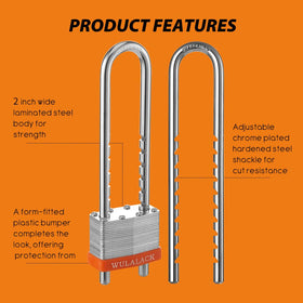 WULALACK 4-pin cylinder deters picking and adds protection.