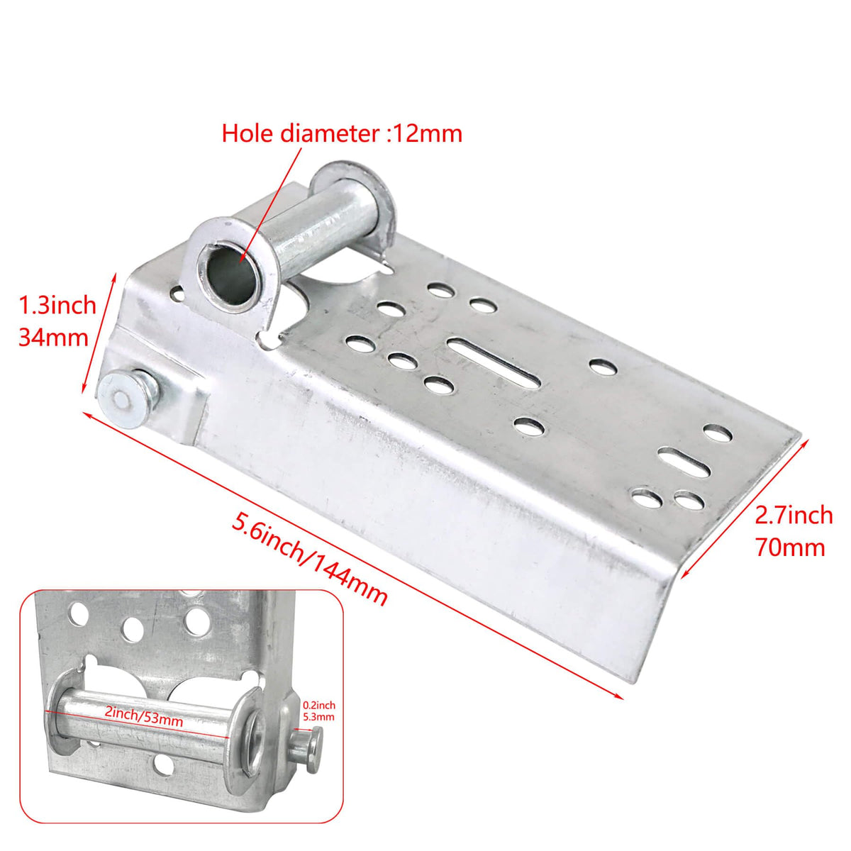 Wulankd sectional door brackets installation at bottom corners