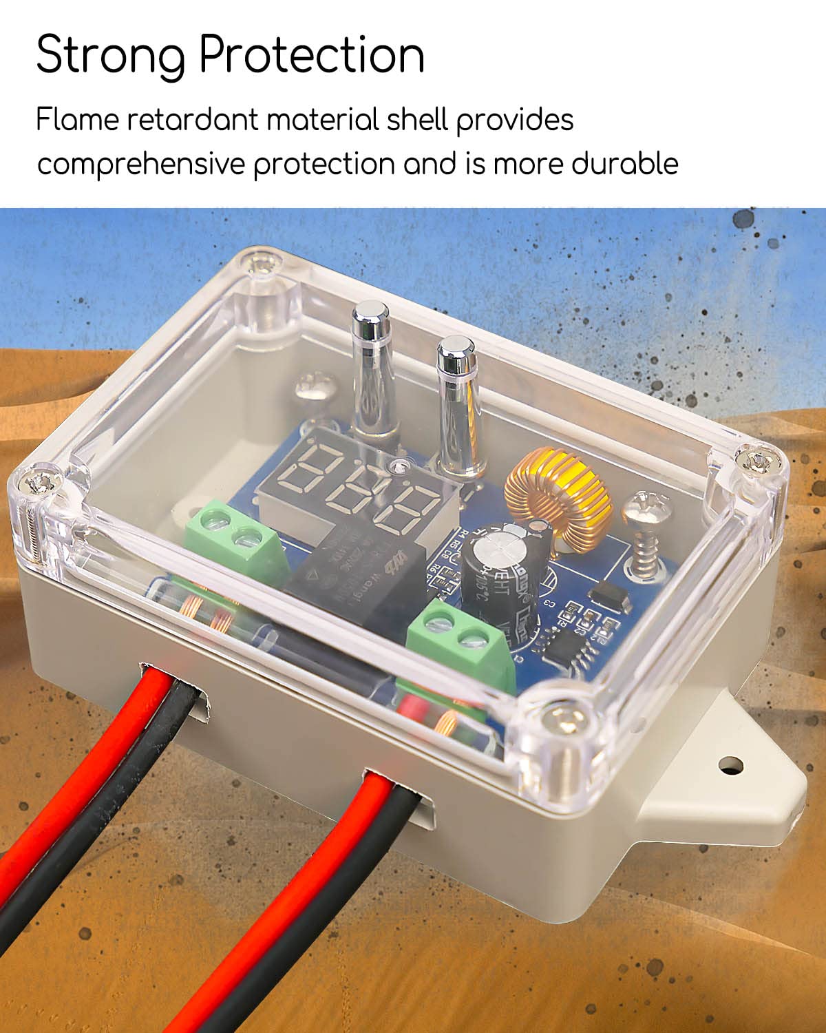 WUMZIJ DC PWM motor controller enabling adjustable speed for RC projects.