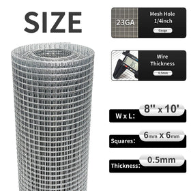 WURJHSONG galvanized wire mesh 23ga close-up for rust resistance