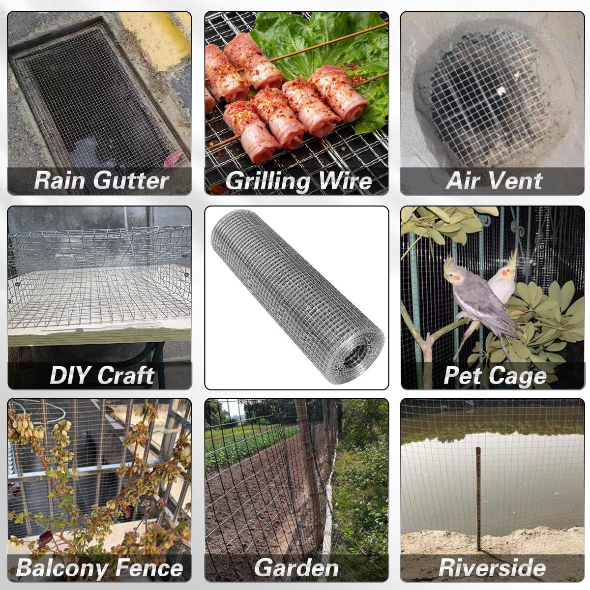 WURJHSONG hardware cloth for under eaves and gutter protection