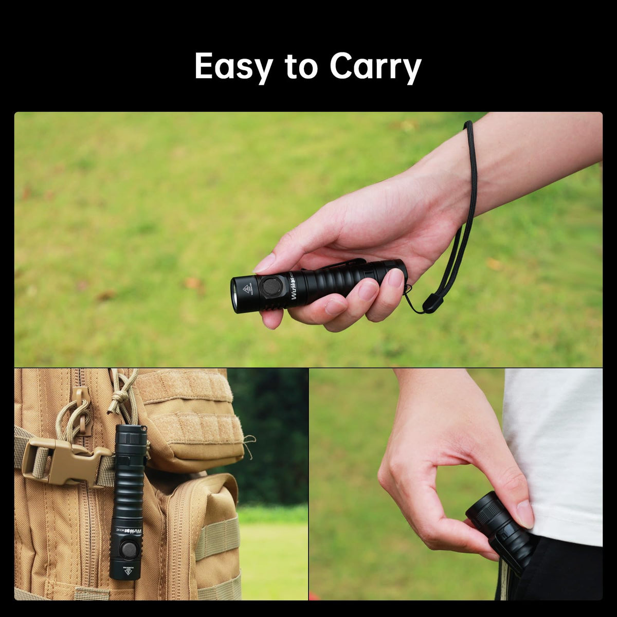 Wurkkos FC11C IP68 waterproof design withstands rain and dust