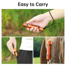 Wurkkos FC11C Type-C charging with indicator keeps battery status clear.