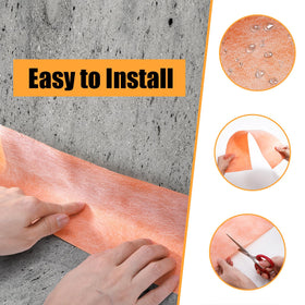 WUWEOT easily cut membrane being installed in various spaces like kitchens or baths.