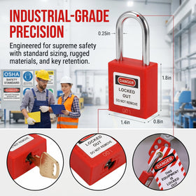 WUWEOT keyed-different lock for flexible LOTO access control.