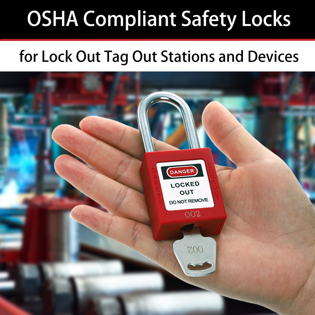 WUWEOT laser-printed numbers keep LOTO items organized and traceable.