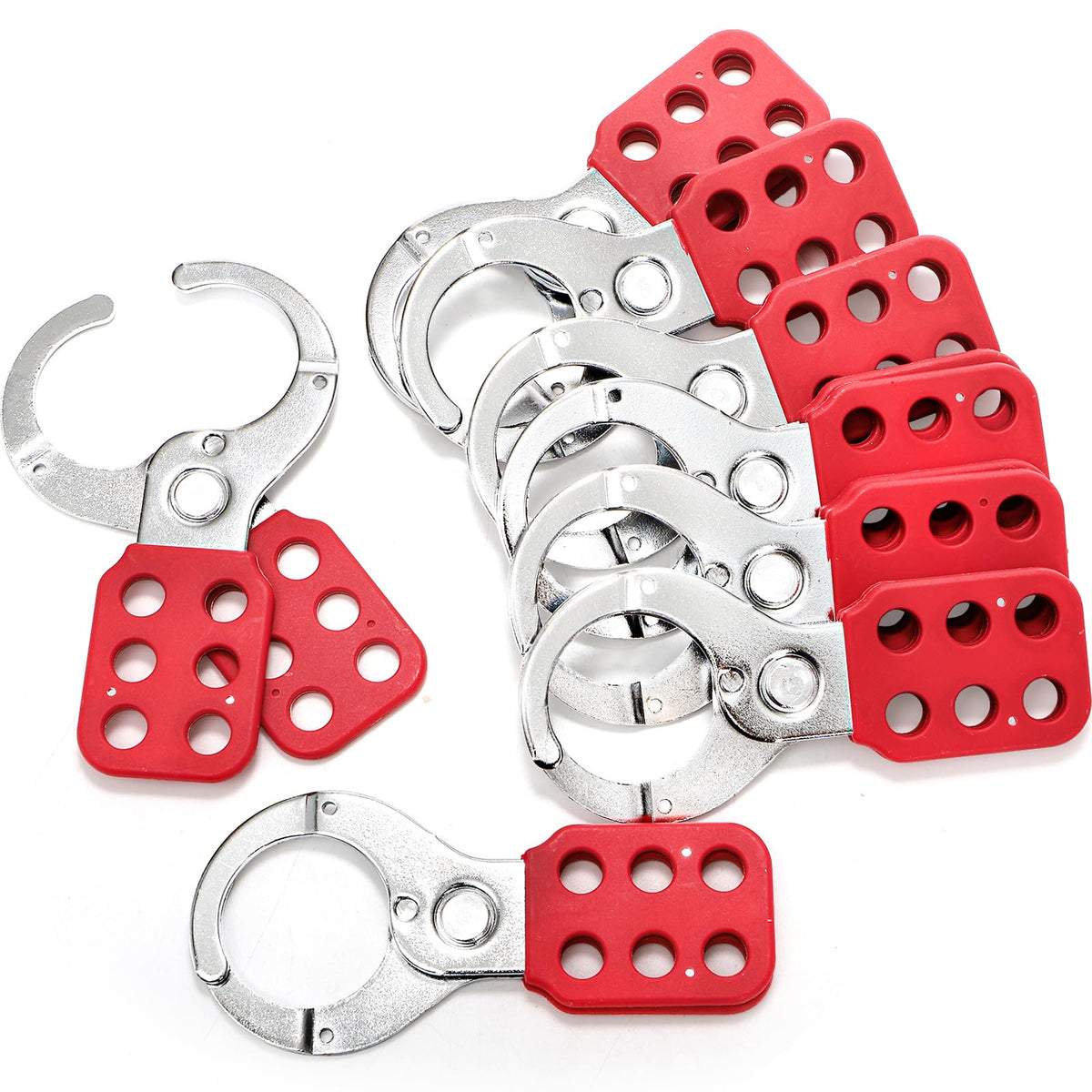 WUWEOT lockout hasp with extended jaw for six-lock group applications