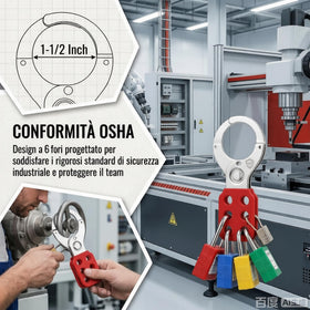 WUWEOT lockout hasp adheres to OSHA-compliant safety standards