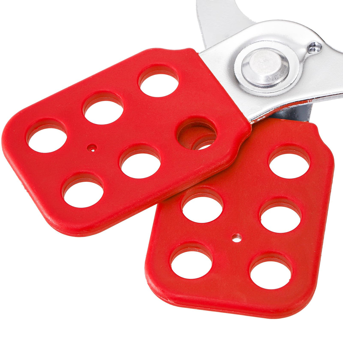 WUWEOT lockout hasp supporting up to six padlocks for multi-user control