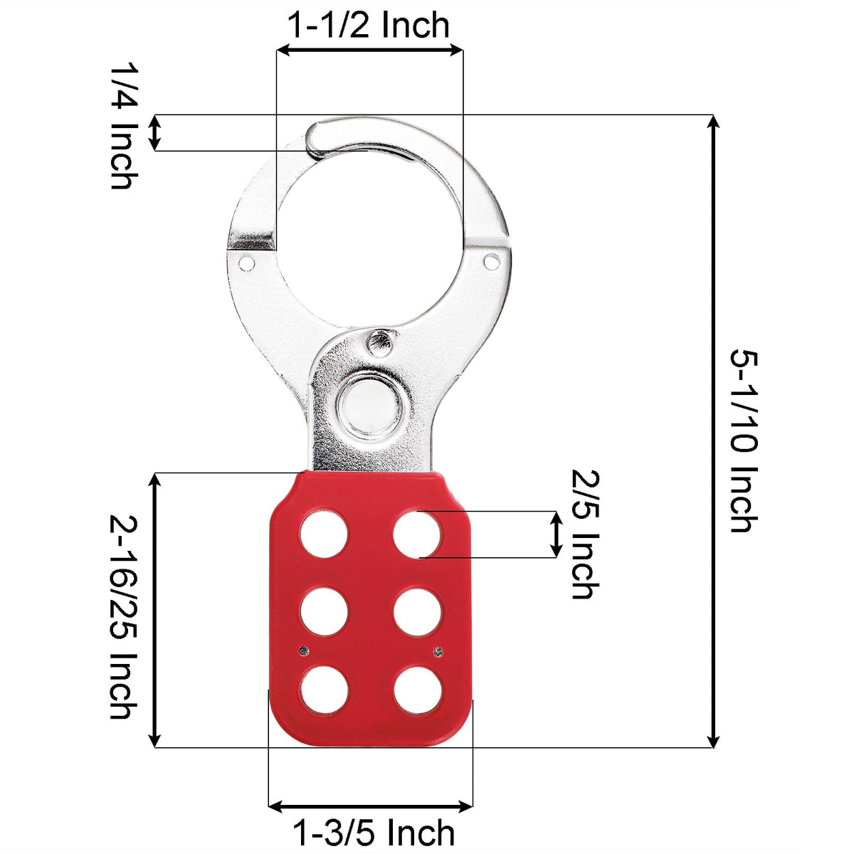 WUWEOT lockout hasp stainless steel body for durability in harsh environments