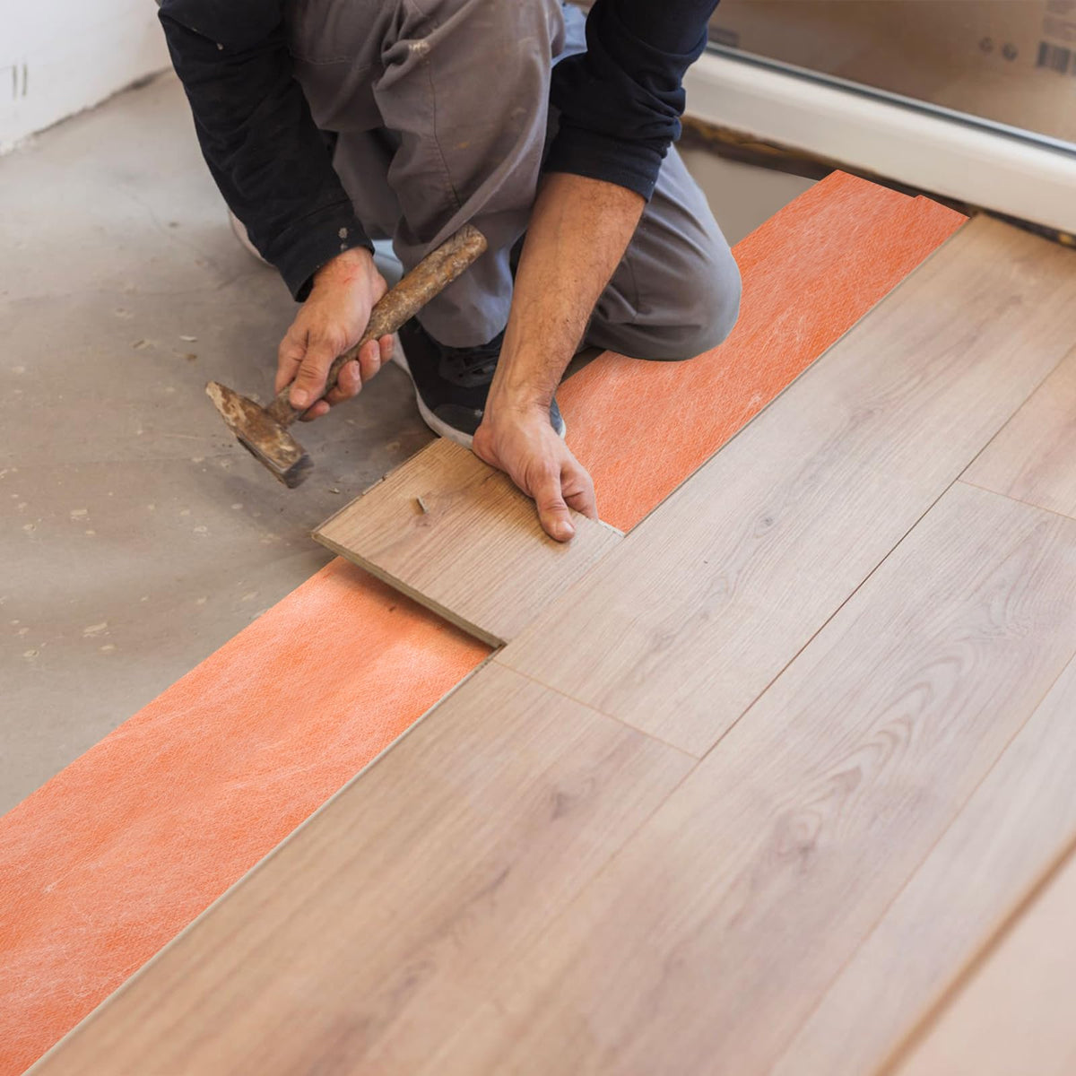 WUWEOT seam overlap creating a continuous waterproof layer across joints.